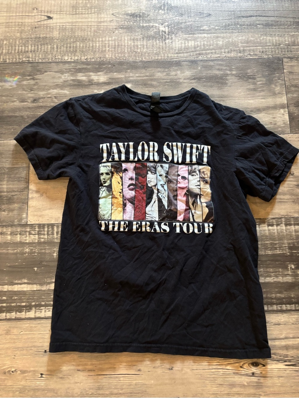 Taylor Swift The Eras Tour Black Graphic Tee - Women's Short Sleeve